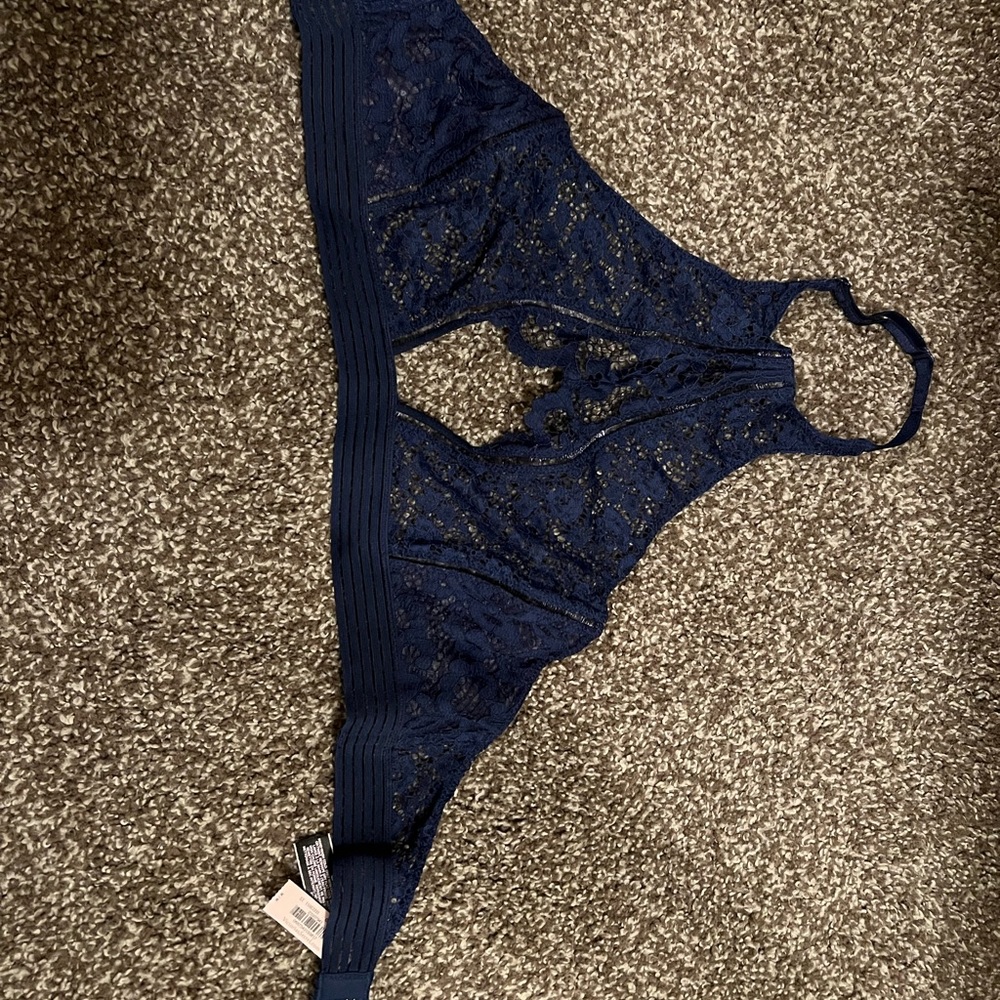 Navy blue bralette from Victoria’s Secret